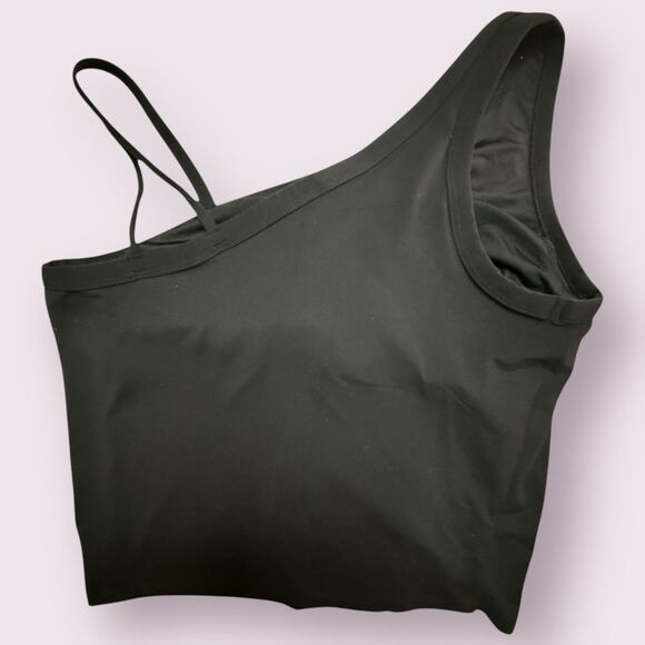 All in Motion ~ Girl’s XL 14 ~ Asymmetrical Shoulder Tank with Bra Shell - Picture 3 of 8